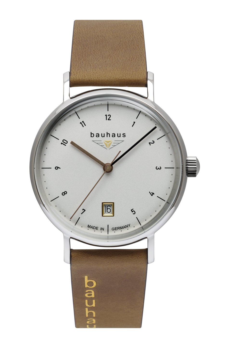 DAU, Bauhaus Quarz 3Zeiger+Datum