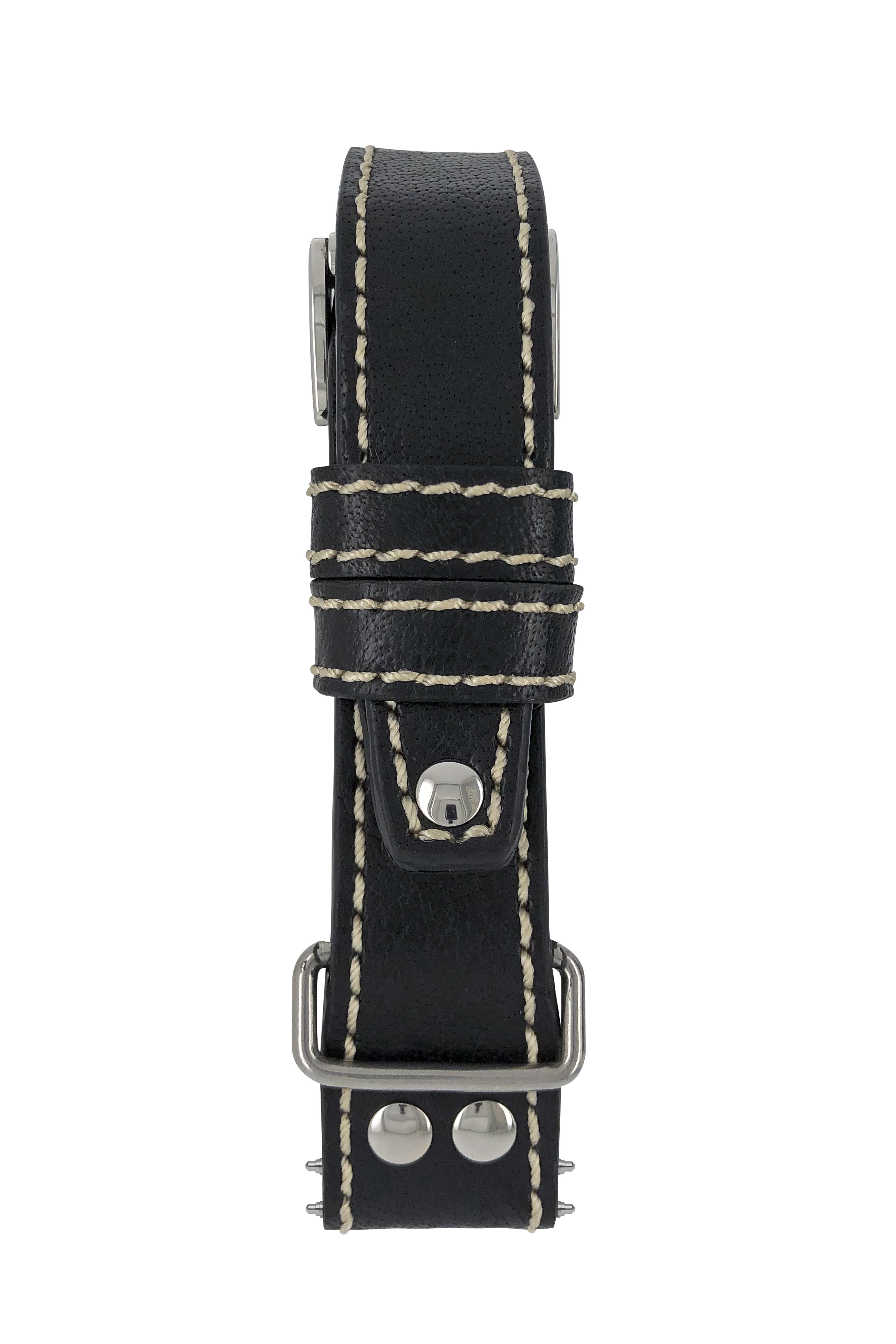 LB Ri Ju Pilotenband Vintage schwarz 22mm