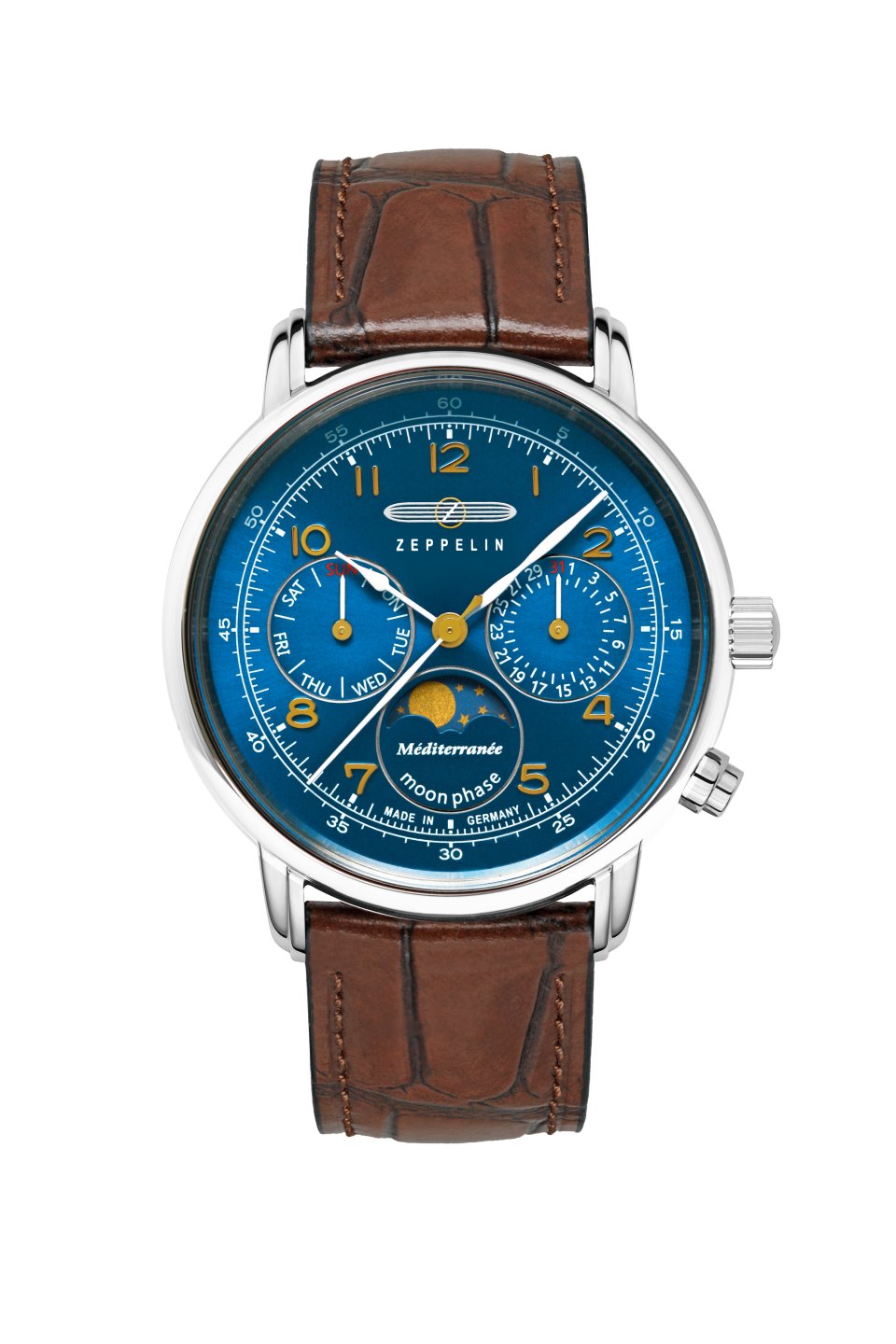 DAU, Zeppelin 100 Jahre Méditerranée Moonphase Ronda 706.1