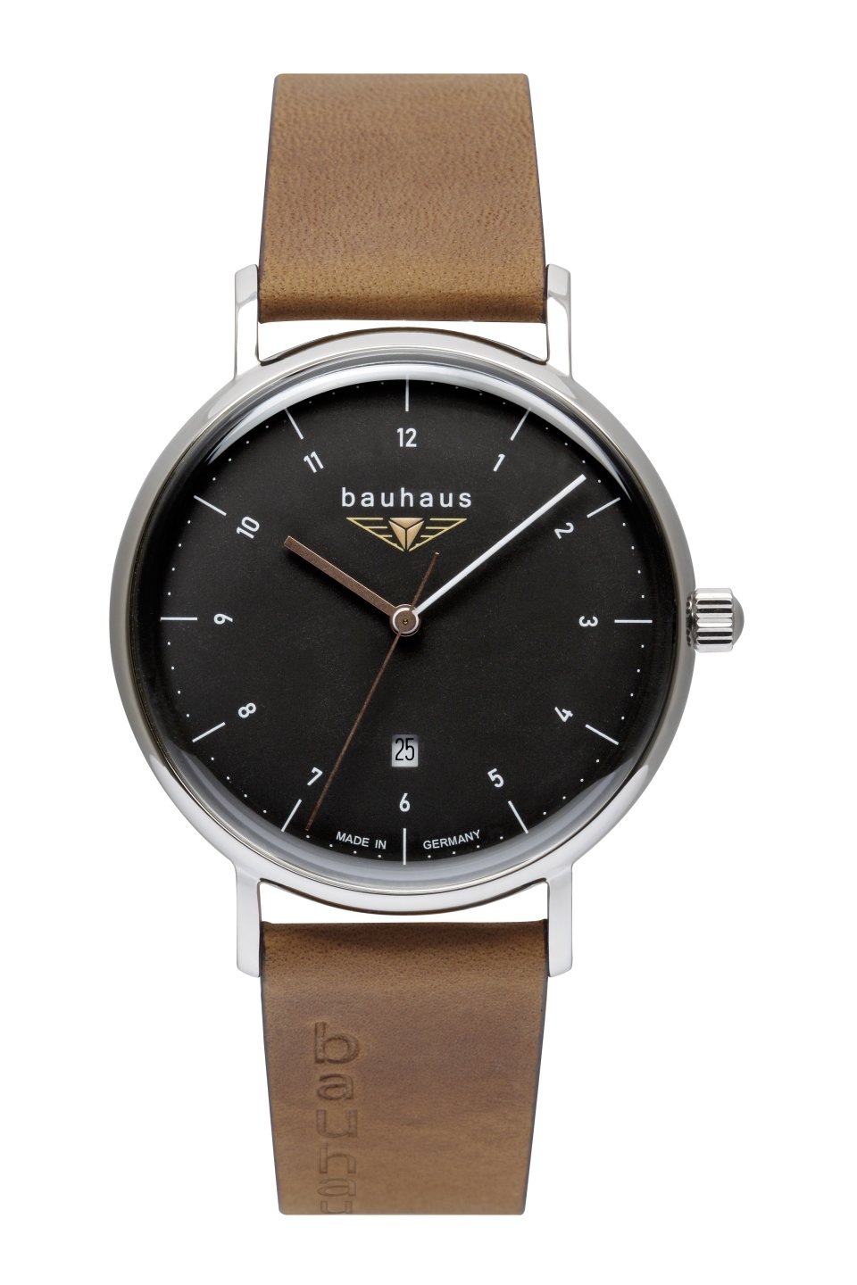 HAU, Bauhaus Quarz 3Zeiger+Datum