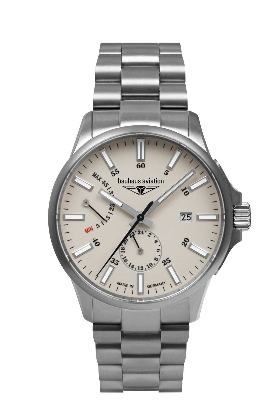 HAU, Bauhaus Aviation Automatik Gangreserve Ti-MB