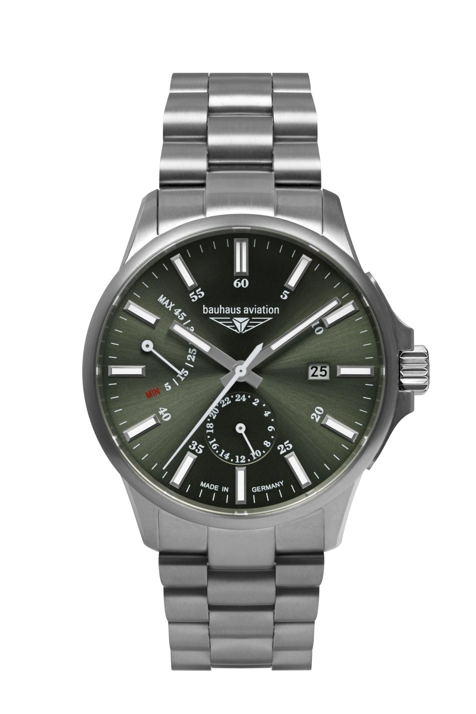 HAU, Bauhaus Aviation Automatik Gangreserve Ti-MB