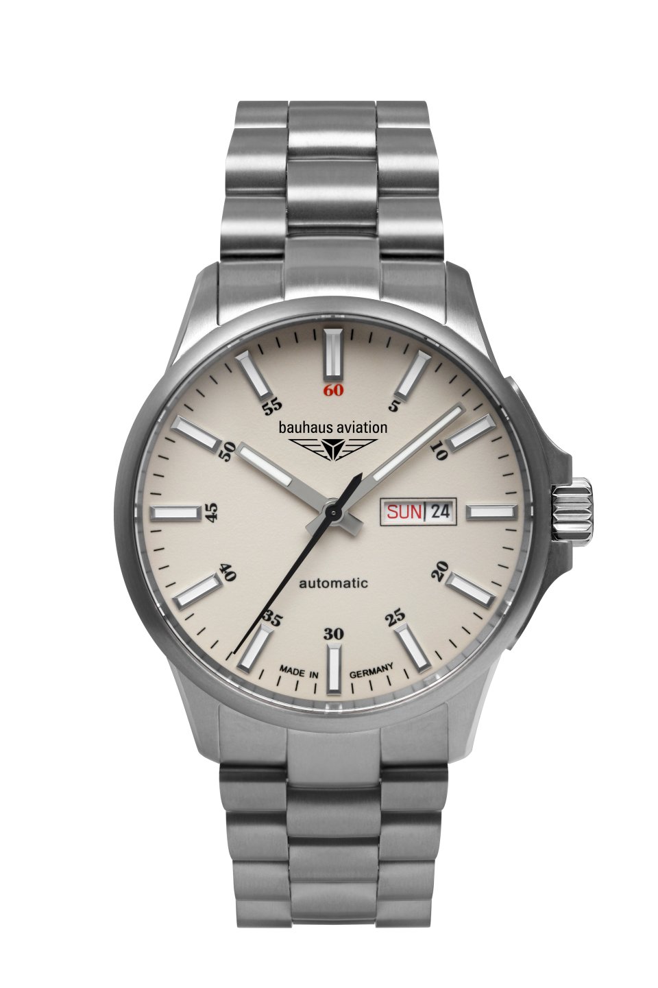HAU, Bauhaus Aviation Automatik DayDate Cal. 8205 Ti-MB
