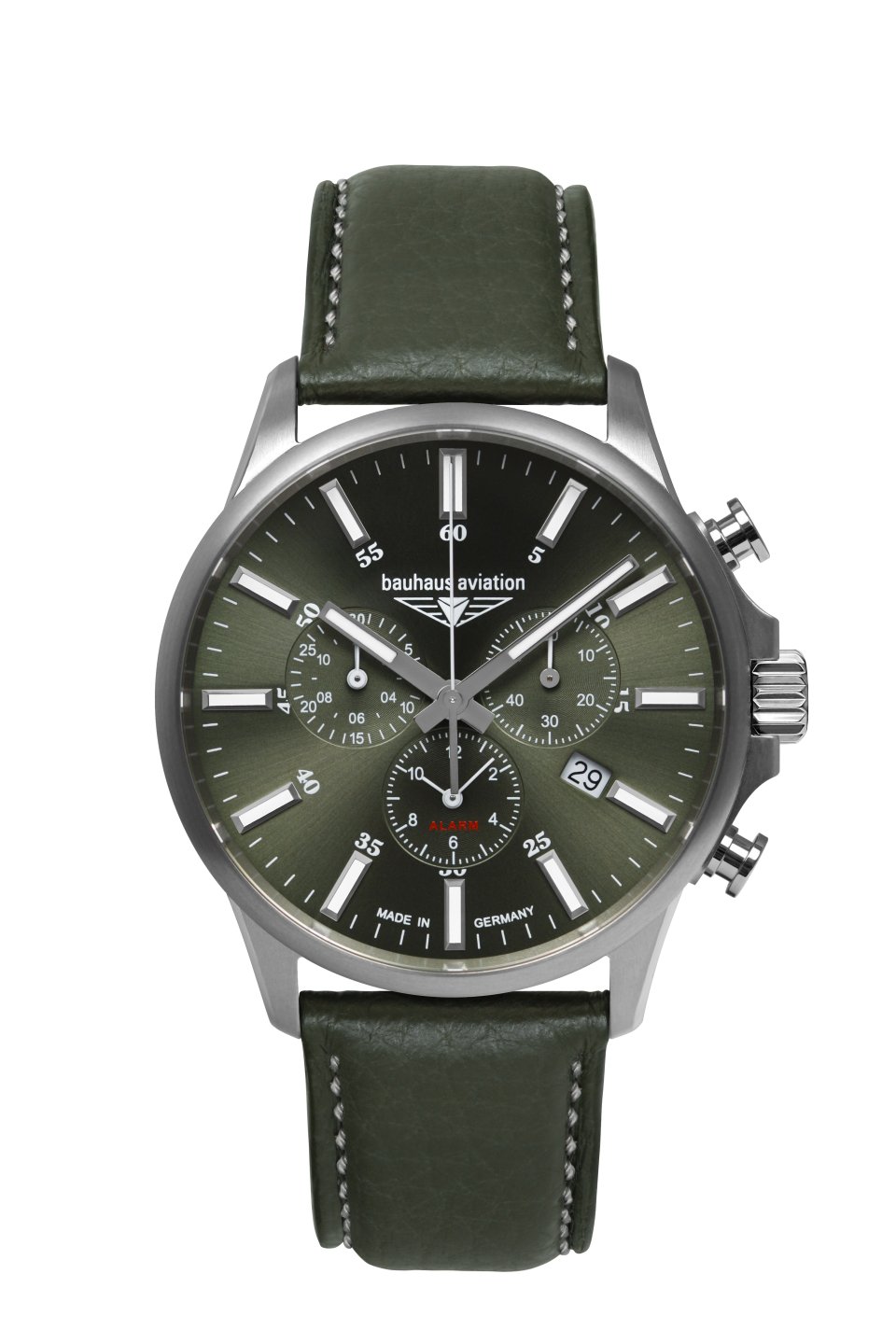 HAU, Bauhaus Aviation Chronograph Alarm Ronda 5130.D
