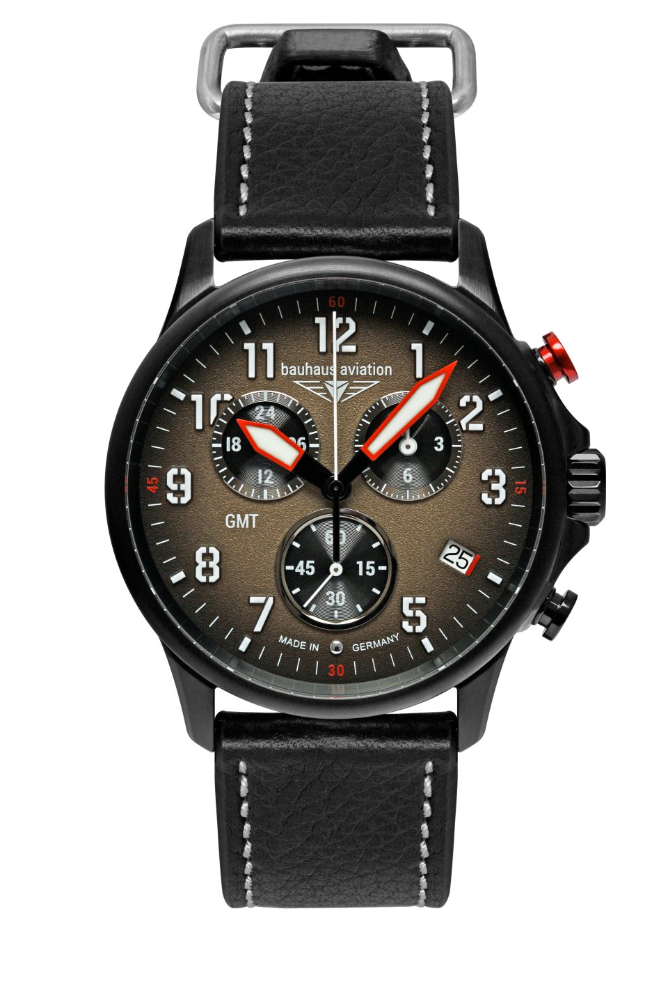 HAU, Bauhaus Aviation Chronograph GMT ETA G10.962 BE