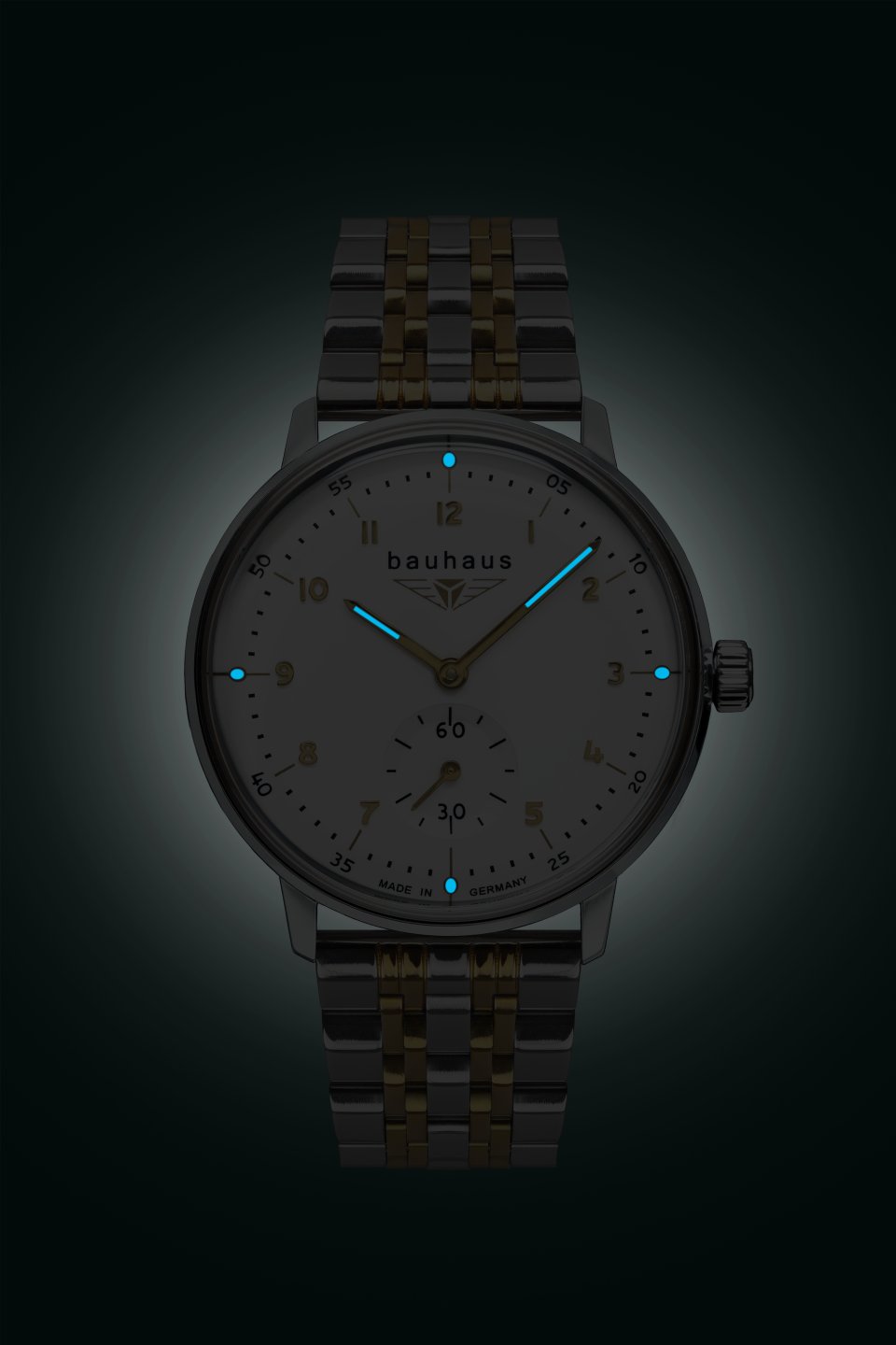 DAU, Bauhaus Quarz kleine Sekunde Ronda 1069 MB