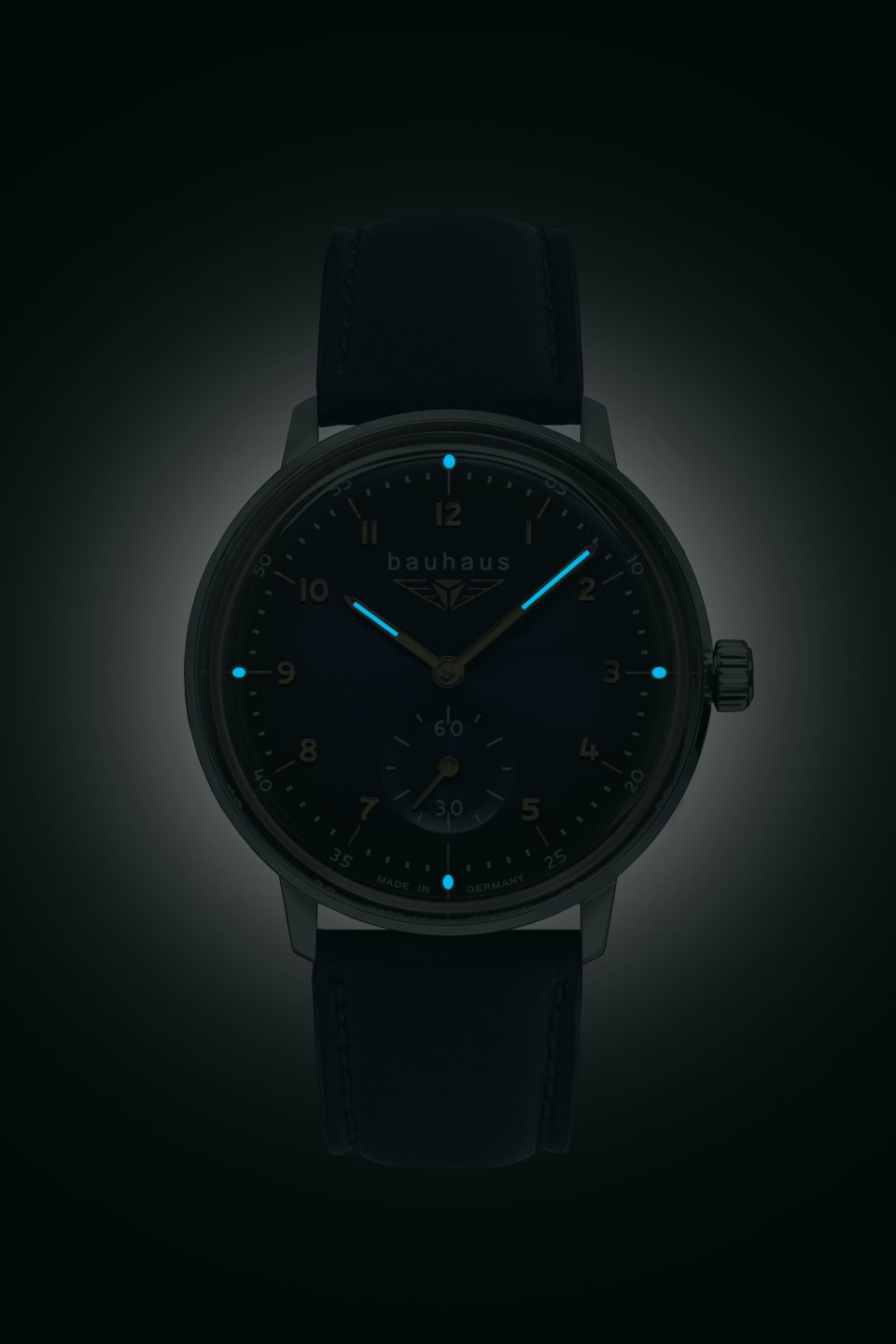 DAU, Bauhaus Quarz kleine Sekunde Ronda 1069 MB