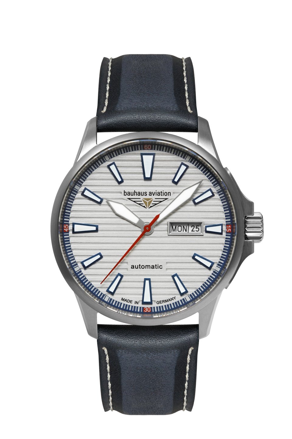 HAU, Bauhaus Aviation Iron Annie Automatik DayDate Cal. 8205