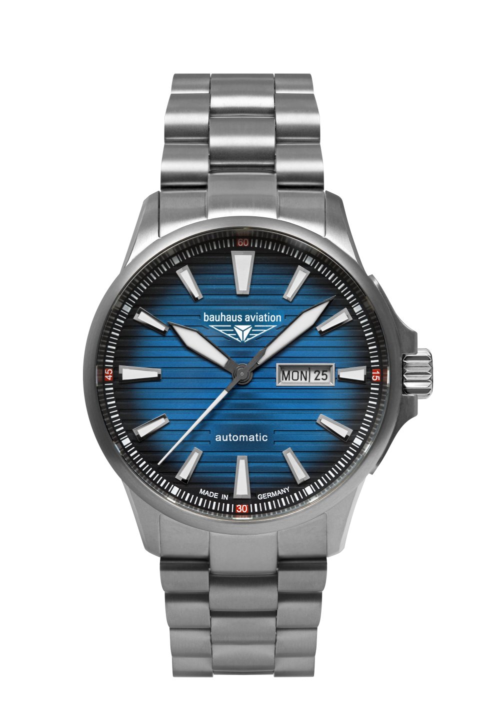 HAU, Bauhaus Aviation Iron Annie Automatik DayDate Cal. 8205