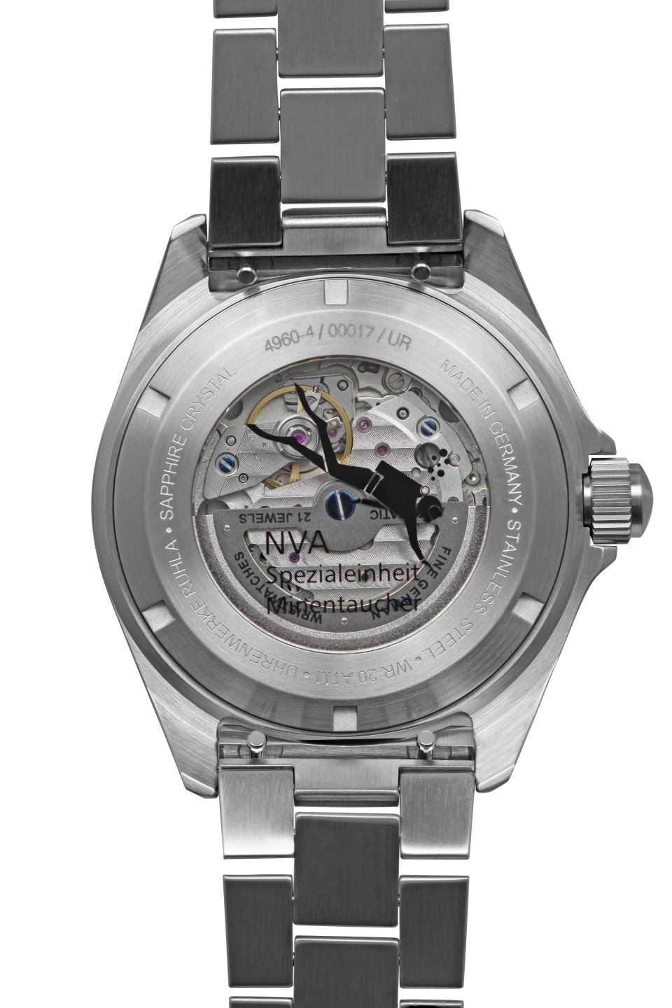 HAU, Ruhla 1929 Minentaucher DIVER Cal. 8315 Set MB+SB black