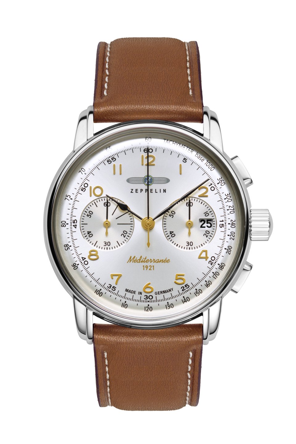 HAU, Zeppelin 100 Jahre Méditerranée Chrono Cal. 6S21