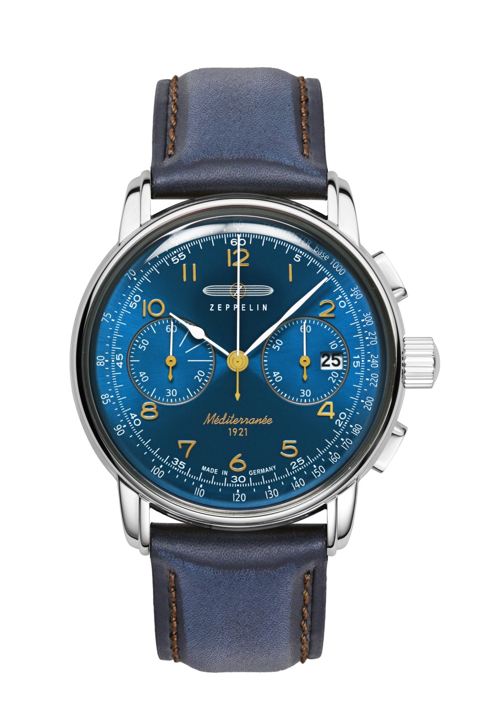 HAU, Zeppelin 100 Jahre Méditerranée Chrono Cal. 6S21